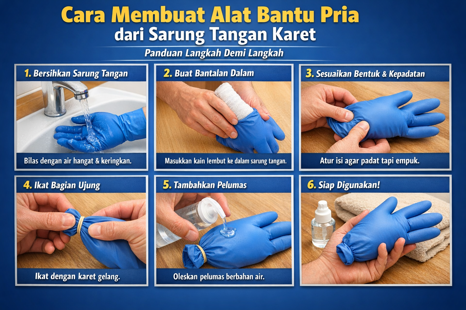 Cara Membuat Alat Bantu Pria dari Sarung Tangan Karet: Panduan Lengkap untuk Pria Dewasa