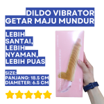 Alat Bantu Wanita Maju Mundur Penis Silikon Getar Nyaman & Aman Digunakan