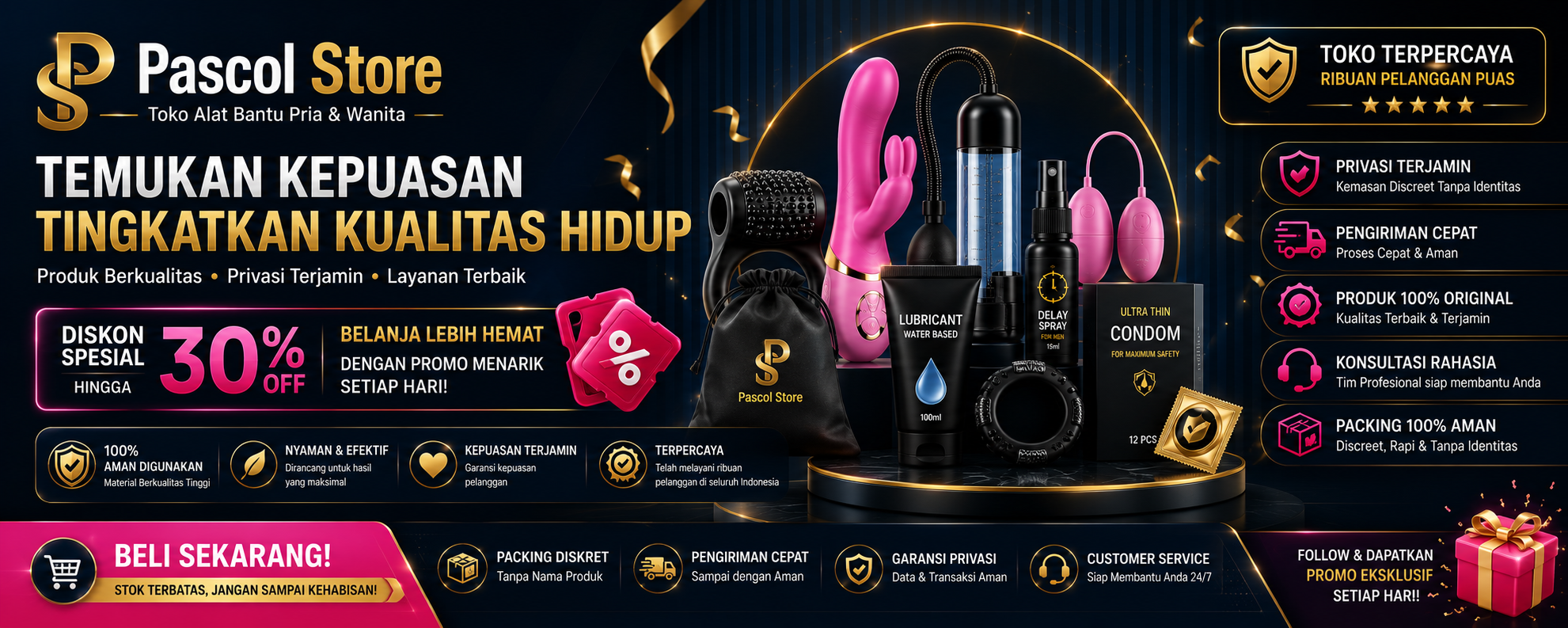 Pascol Store Pusat Tempat Toko Jual Beli Dildo Alat Bantu Sex Pemuas Pria Wanita Terdekat Lengkap COD Murah